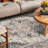 Washable Area Rugs Boho Floral Living Room Vintage Low Pile Indoor Carpet-1699328849