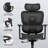 Ergonomic Home Office Task Chair With Adjustable Lumbar Support & Seat Depth High Back Mesh Desk Swivel Chair