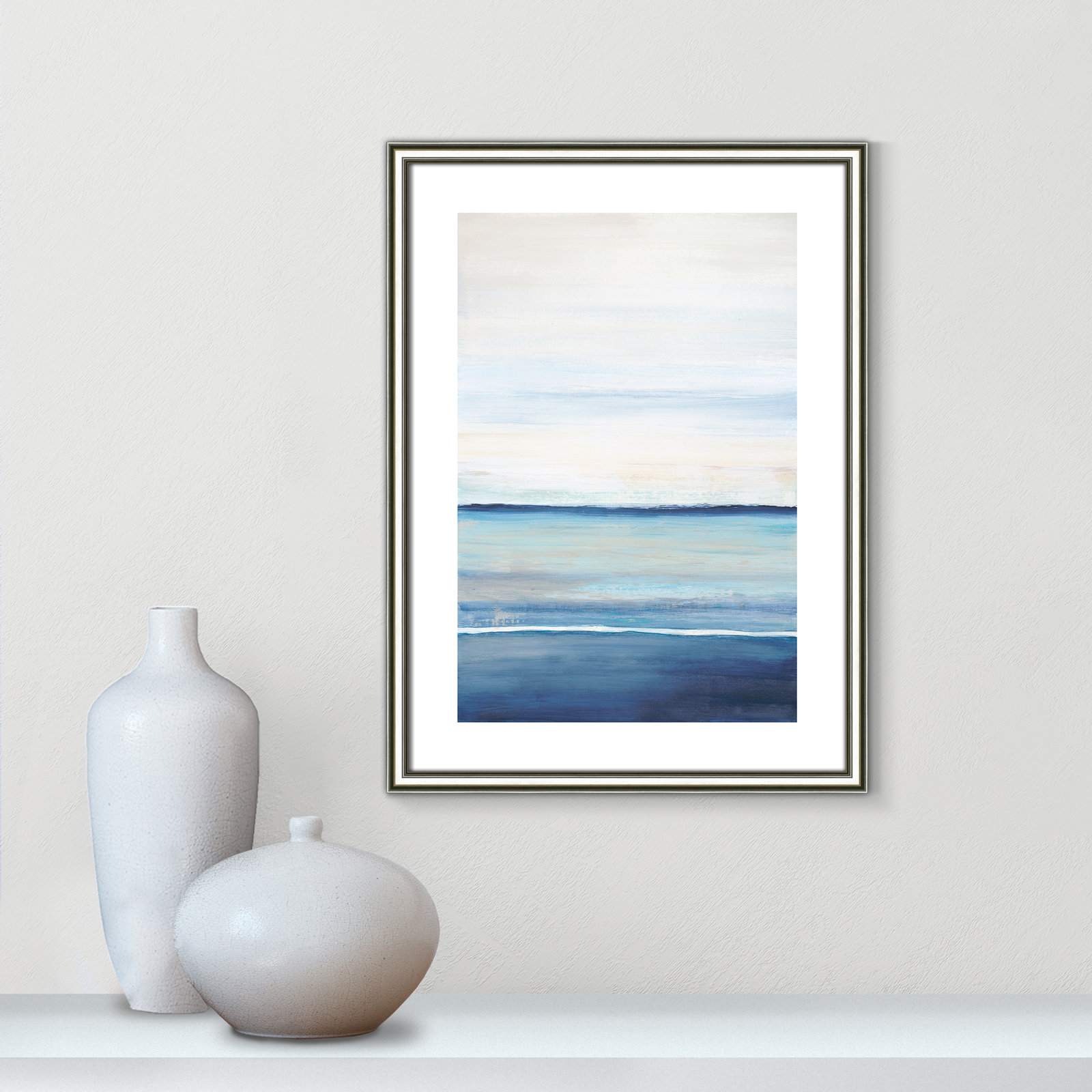 Distant Whispers by Filippo Ioco - Painting Print, Silver Framed Paper, 23" H x 17" W x 0.88" D