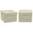 Storage Bins with Lids and Chromed Grommet Handles Light-444069315-444069318