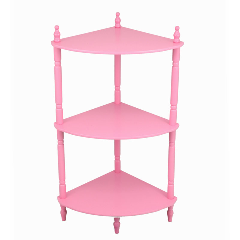 Nikolaos Corner Bookcase, Dark Cherry