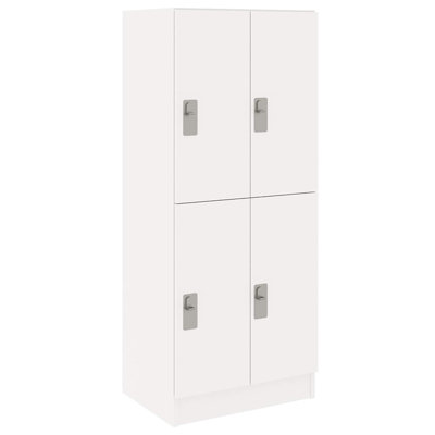 Double Wide Four Compartment Classroom Cabinet Locker With Door