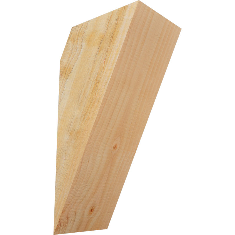 Attelle de genou traditionnelle, Douglas (sciage brut), H 16 po x l 6 po x P 8 po