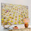 Parapluies jaunes - reproduction sur toile tendue-18344450