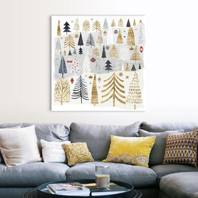 «Christmas Chalet III» par Victoria Borges - reproduction d'art sur toile, H 48 po x l 48 po x P 1,25 po, Toile tendue