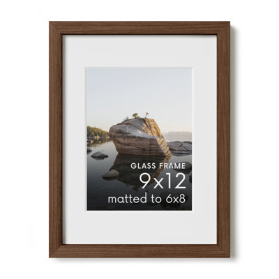 Cadre photo en bois massif avec verre