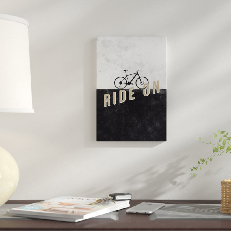 « override on », impression sur toile, H 12 po x l 8 po x P 0,75 po, Toile tendue, Pas de tapis