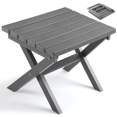 HDPE Patio Folding Outdoor Side Table
