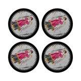 Zodiac Virgo Vegan Leather Round Pebble Placemat
