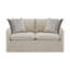 Ensemble de salon en tissu à motif Upendo, beige sable et lin beige