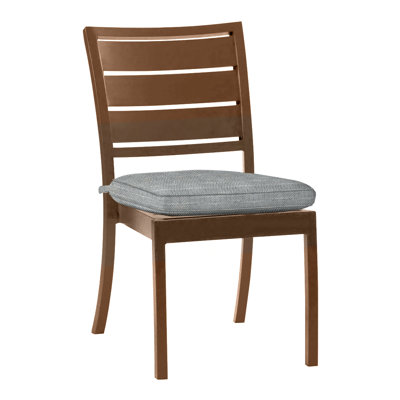 Chaise d'appoint en aluminium Charleston - chêne