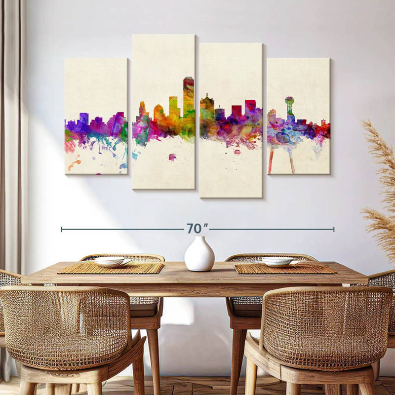 Sireci Dallas Texas Skyline III, 42" H x 68" W
