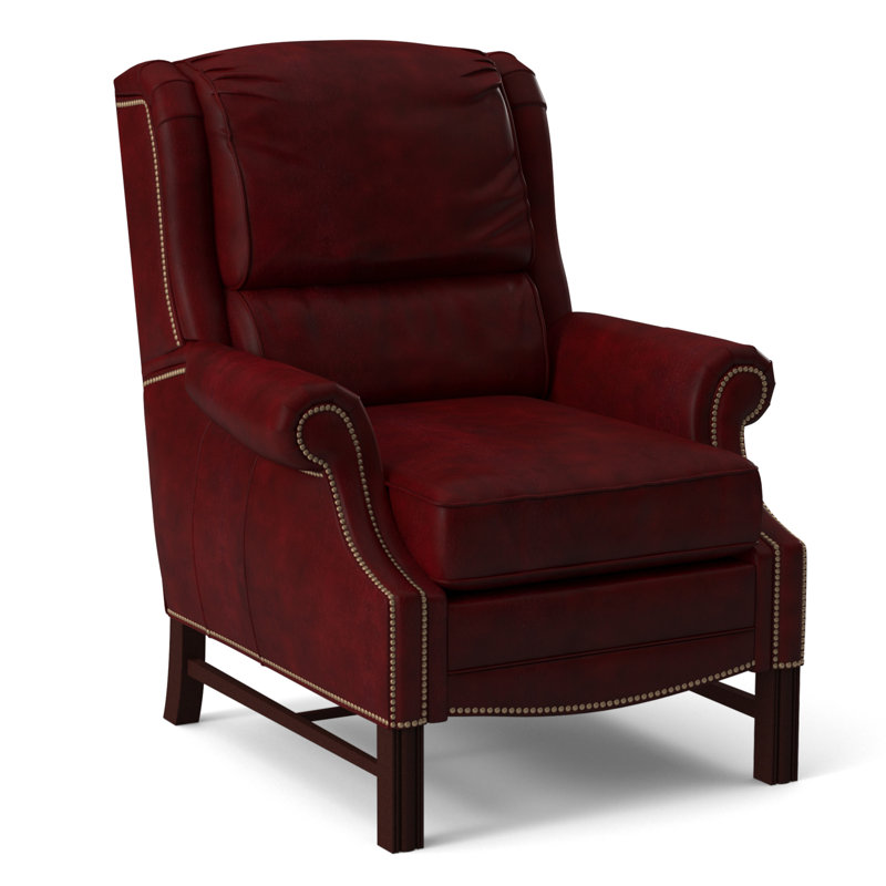 Alta Recliner, #9 Natural, Rio Mineral Genuine Leather, Mahogany