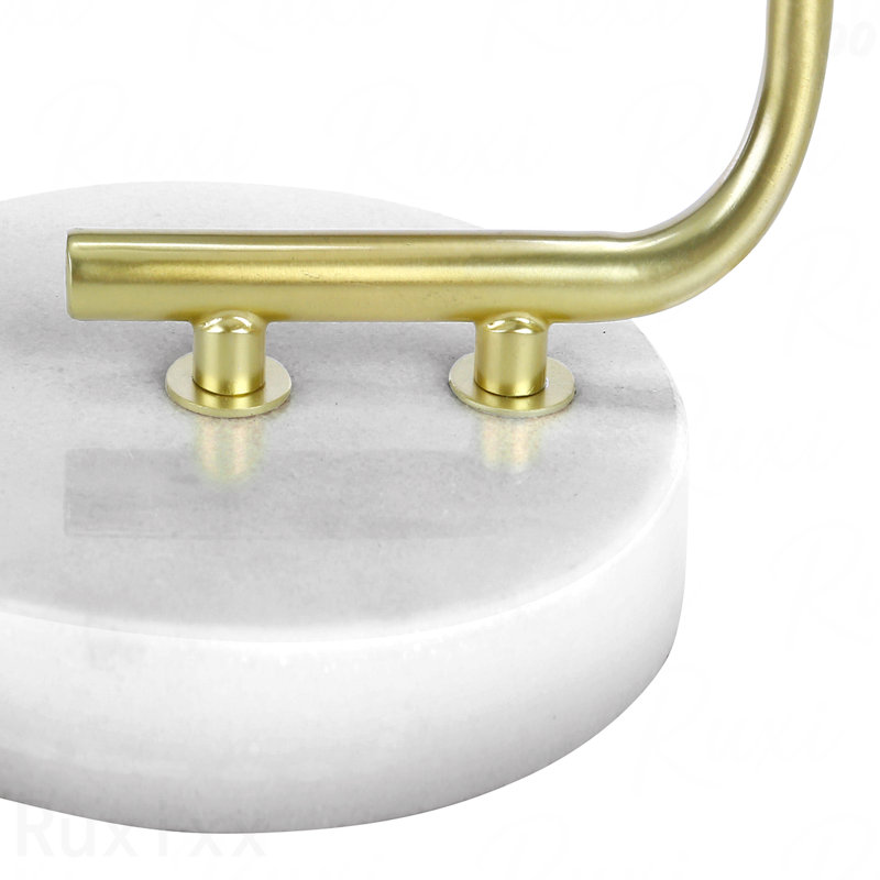 Table Lamp - 20"H, Marble Base, Ivory & Cream Shade