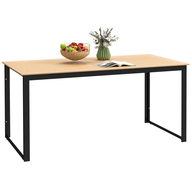 Rectangular 6 - Person Outdoor Table, 75cm H x 80cm W x 160cm D