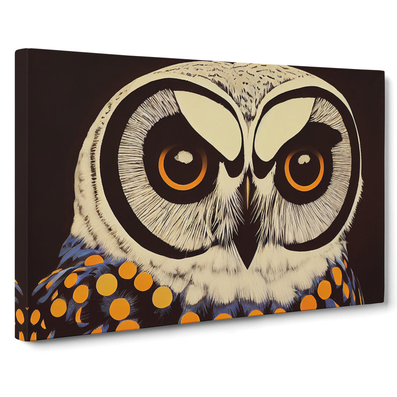 Electrifying Owl - Wrapped Canvas, 40cm H x 60cm W x 3cm D