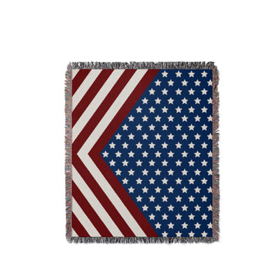 Indepedence Day Cotton Throw Blanket