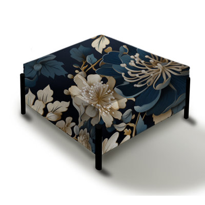 Ming Dynasty Reverence - Oriental Large Square Ottoman