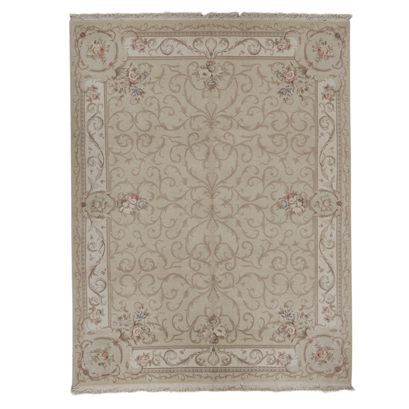 Tapis rectangulaire noué à la main