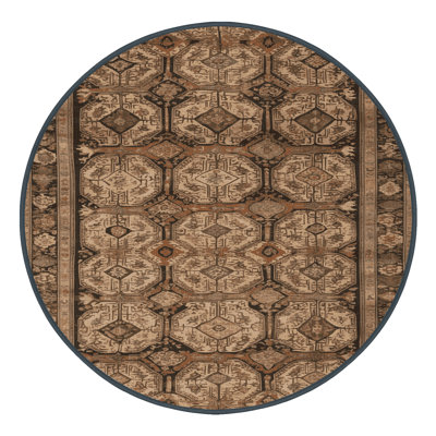 Machine Washable Turkish Brown Area Rug