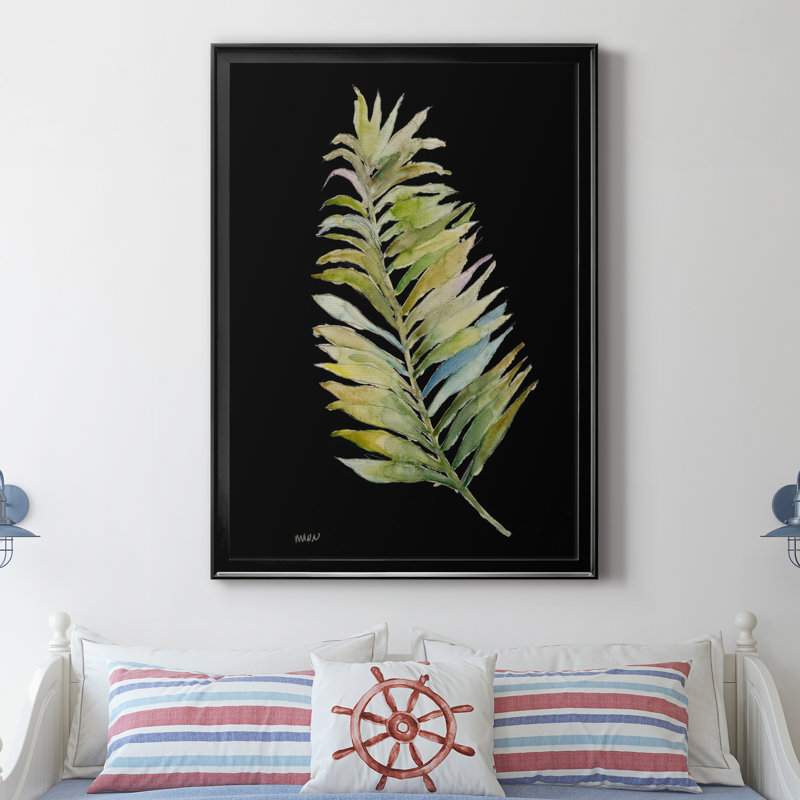 Fronde I - impression sur Cavas, Toile avec cadre noir, H 26,5 po x l 36,5 po x P 1,5 po