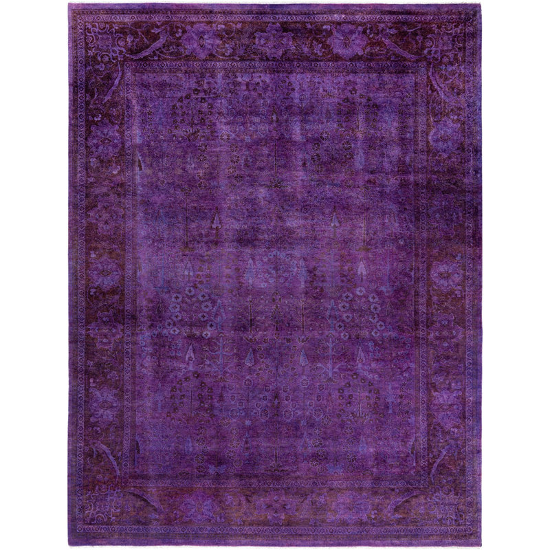 Tapis unique en laine 7 pi 10 po x 10 pi 4 po Huckstep