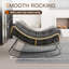 Chaise berçante d'extérieur surdimensionnée 2 pièces avec coussin Papasan-211016393-228153145