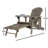 Malibu Adirondack Chair With Rustic Design, Acacia Wood, Foldable And Traditional Slats For Outdoor Comfort-430933607