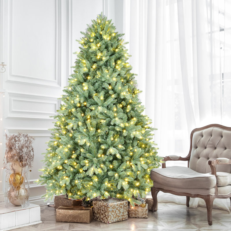 Arbre de Noël teinté pré-éclairé, 4', Illuminée