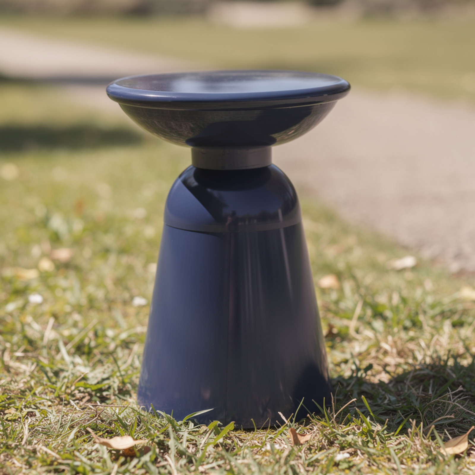 Atira 15'' Iron Outdoor Side Table, Navy Blue, null