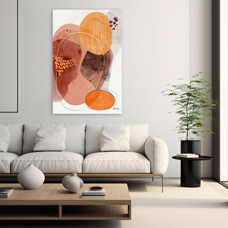 Chassant les ombres - Art abstrait, H 60 po x l 40 po