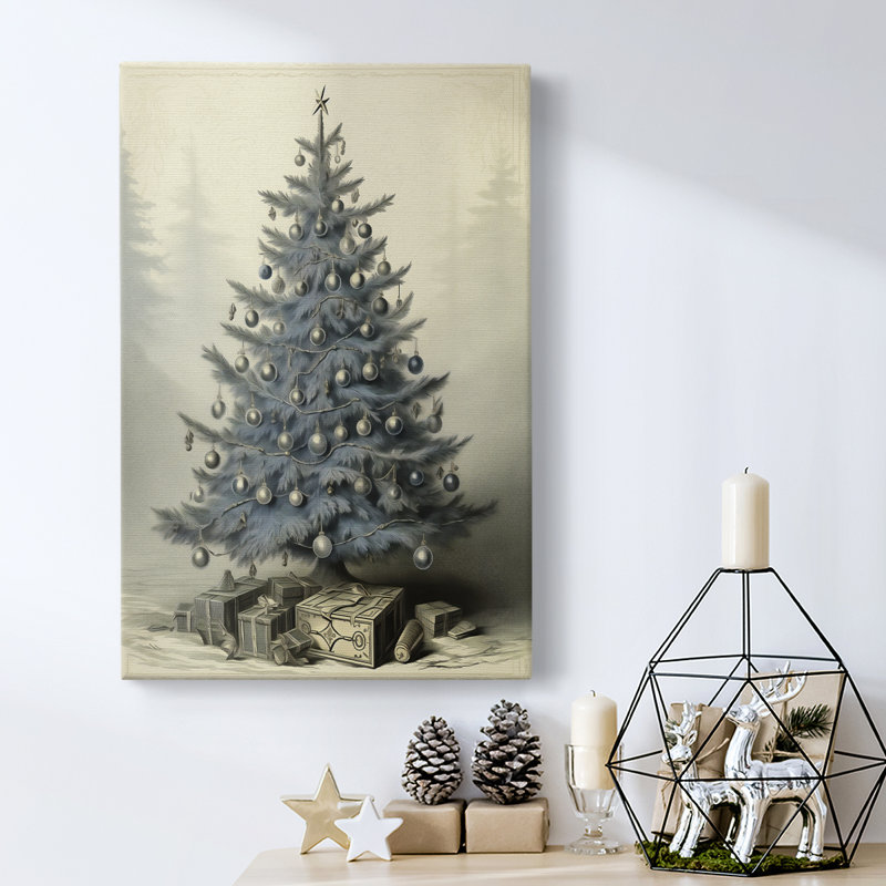 Art des Fêtes de Noël - Toile tendue avec châssis CDLxxviii, H 18 po x l 12 po