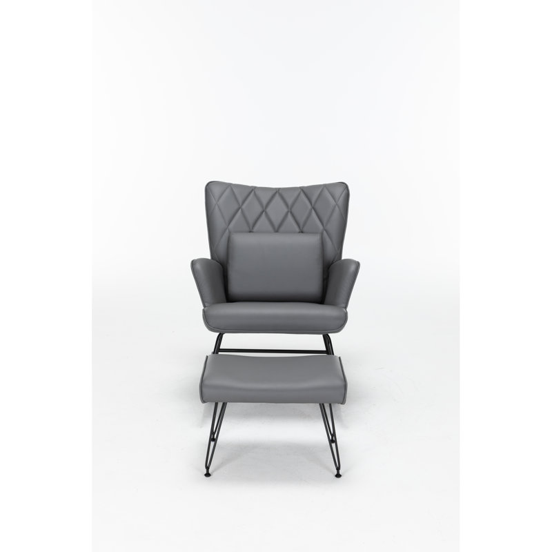 Comfort Rocking And Glider Seat Pu Modern Style For Bedroom/living Room/nursery