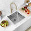 Stylish Aqua Undermount 19" Stainless Steel Single Bowl Kitchen Sink