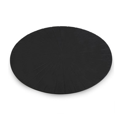 Napperon urbain rond noir, ensemble de 4