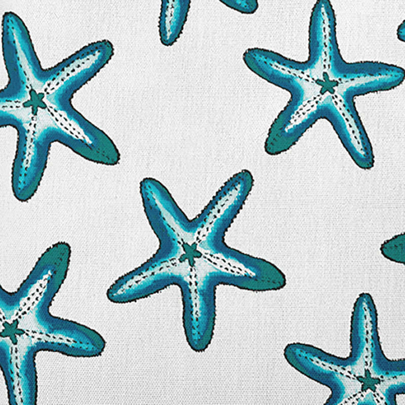 Beach Vacation Pillow Cover & Insert, 16" H x 16" W, Teal
