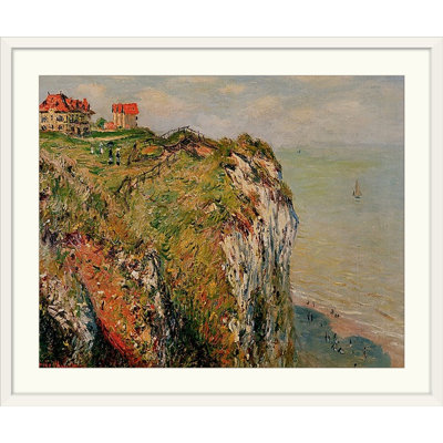 «Cliff at Dieppe, 1882» par Claude Monet - reproduction imprimée