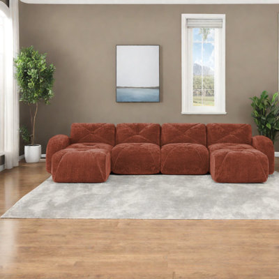 Modern U-shaped Sofas, Premium Velvet, Versatile Design, Ideal For Living Rooms