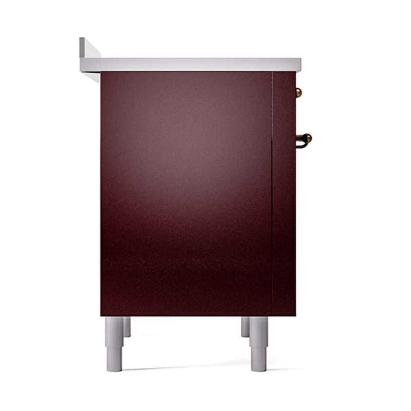 ILVE Nostalgie II Noblesse 36 po à induction, Burgundy/Bronze