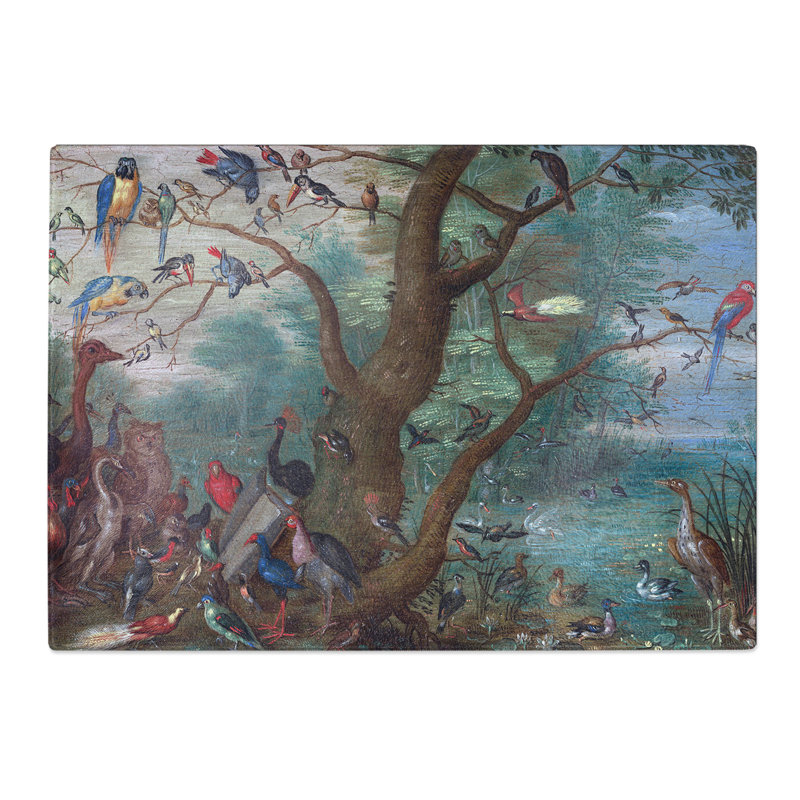 Concert of Birds by Jan Van Kessel Chopping Board, 0.4cm H x 20cm W x 28.5cm L