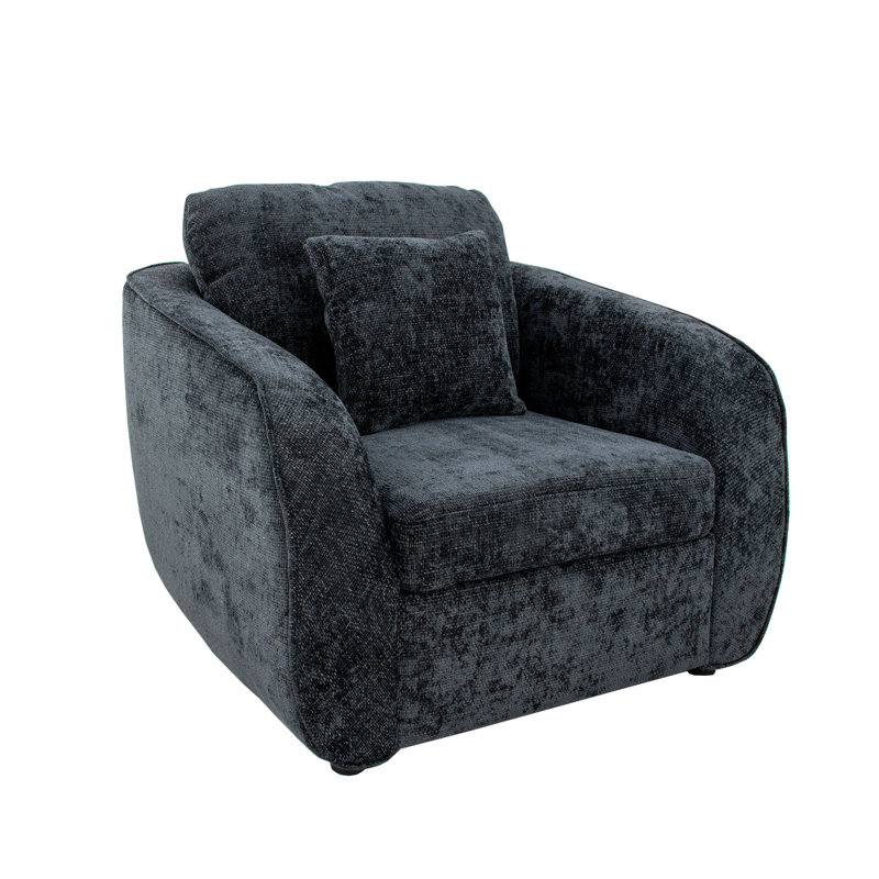 Adale Club Chair, Midnight Blue Black