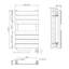Carramar Flat Panel Towel Rail Heated Towel Rails-1188422001-1188422013
