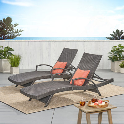 Fauteuil en osier avec accoudoirs Salem