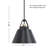 Tuxford 1-Light 12.25” Wide Pendant