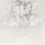 Arbre de Noël artificiel blanc 7,5 pi avec base en métal pliable