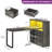 Broly 55'' L Shaped Desk with Power Outlets, Bookshelf & LED Light-1696316759
