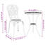 Vidaxl Garden Bistro Set 3 Pcs Aluminium-117955379