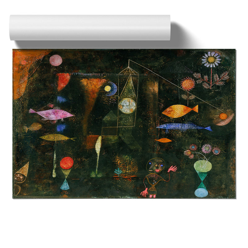Fish Magic by Paul Klee - 1 Piece Painting, 42cm H x 59cm W x 0.1cm D