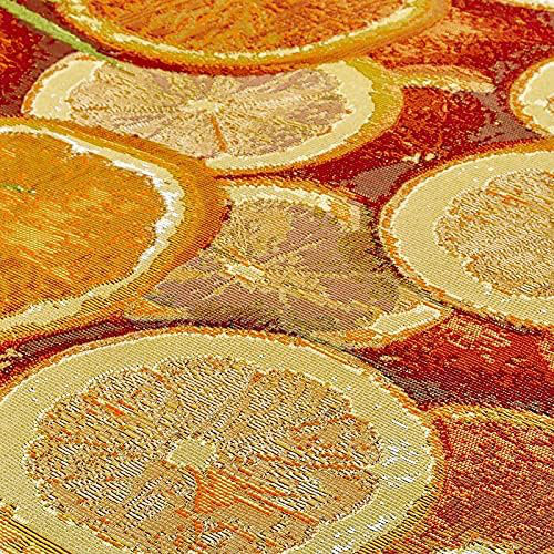 Outdoor Rug Fresh Orange for Garden Patios Decking Multicolour Colourful Flat Woven Carpet, Rectangle 120 x 170 cm
