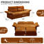 Canapé-lit convertible 85 po, causeuse 2-en-1 en tissu moelleux avec chargement USB, canapé en mousse à mémoire de forme pour le salon-129453353